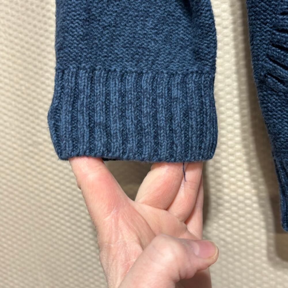 Tea Collection Kids XL Size 12 Navy Fair Isle Cardigan Button Front - Picture 4 of 8